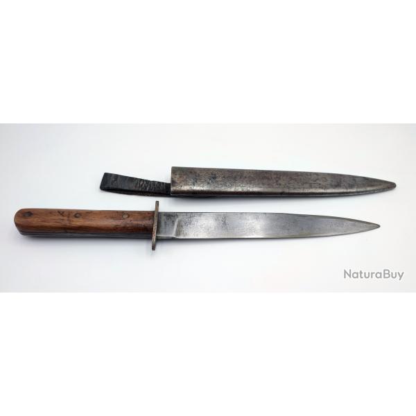 Poignard Austro-Hongrois M1917 - Tranch�es - Attache cuir - Couteau de combat WW1