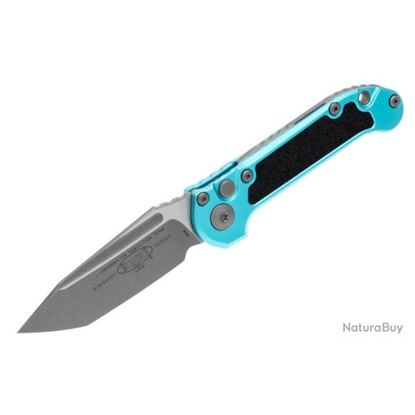 Couteau Microtech LUDT Gen III Automatique Lame Tanto Acier M390MK Manche Turquoise MCT113610APTQ