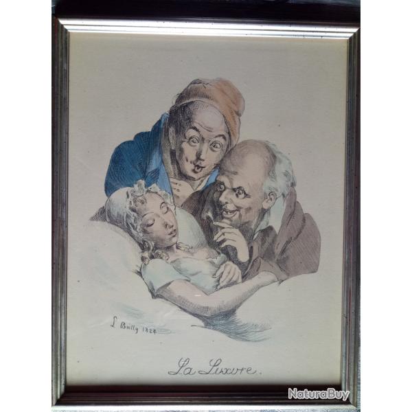 TABLEAU BOILLY ORIGINAL XIXme