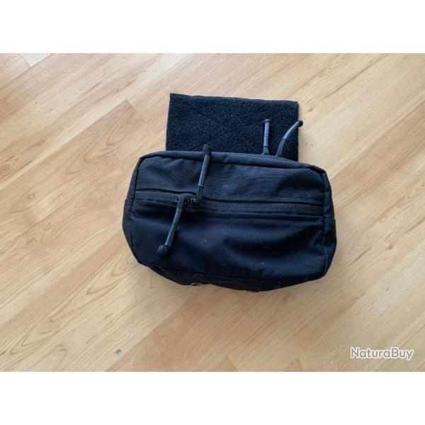 Poche abdominale porte plaque