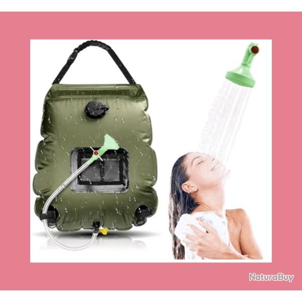 Sac de douche solaire 20L pour camping ( envoi gratuit)
