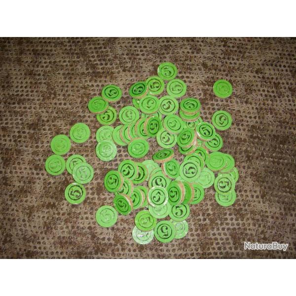 lot de 200 rondelles TRIBLOC de fermeture en li�ge mod�le LA num�rot�es double faces 5 pour cal 12