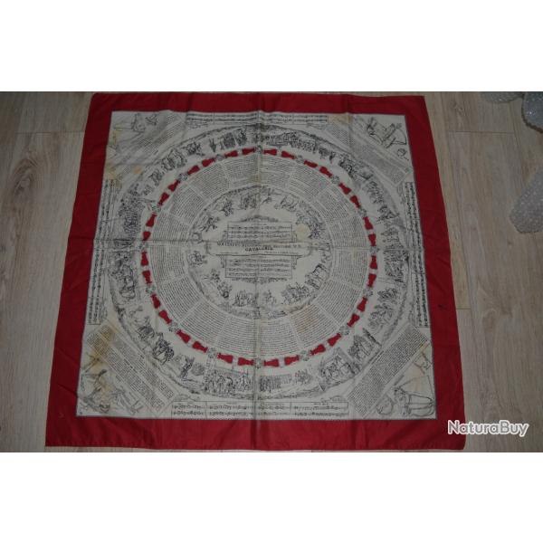 Mouchoir Fran�ais WW1 Instruction n�3 La Cavalerie deux trous France WW1 1914/1918   (2)