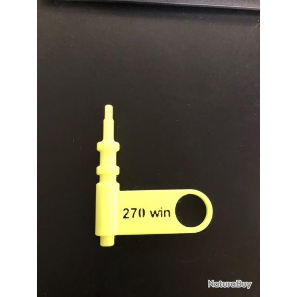 T�moin de s�curit�, t�moin de chambre vide pour arme chambr�e en calibre 270 win.