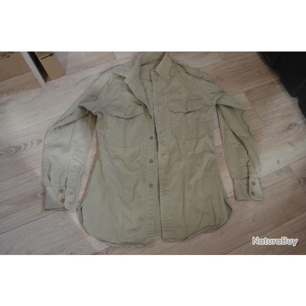Chemise US Am�ricain 1939/1945 Officier Chino 1945 USA WW2 (2)