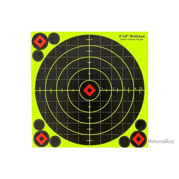 Cible Ractive Adhsive avec Gommettes 19 cm x 19 cm