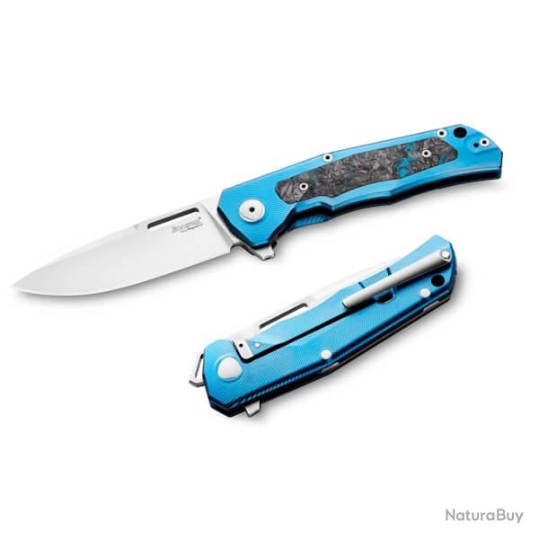 Q4.BL Couteau pliant LionSTEEL "Q4TTRO" Titanium bleu/Fibre de carbone