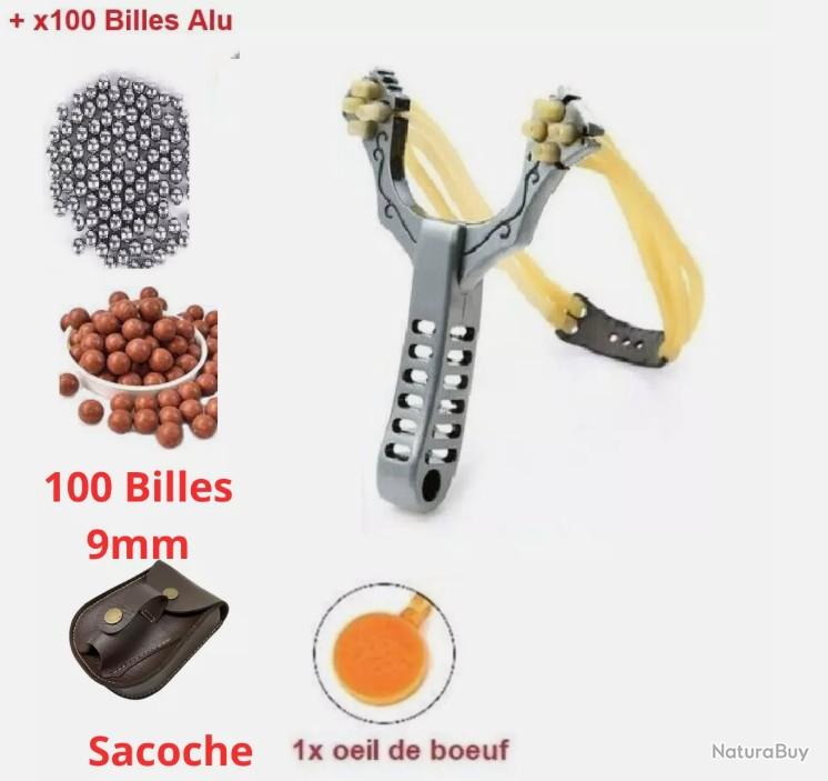 Kit de fronde professionnel avec 100 munitions en argile gratuites