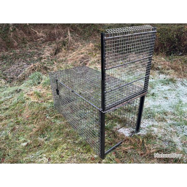 cage pi�ge sangliers 1 entr�e maille torsad�e crois�e
