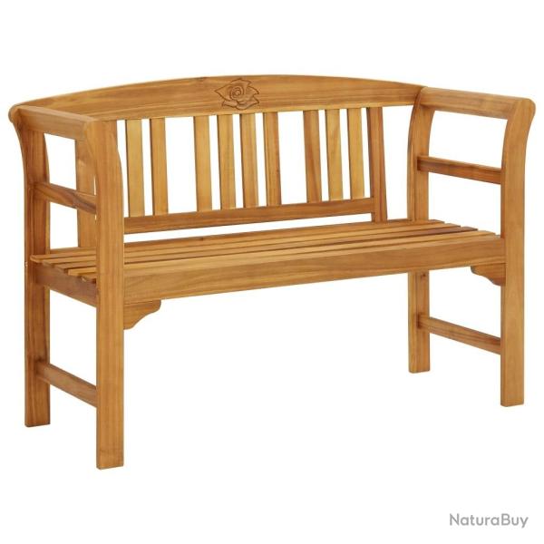 Banc de jardin 114 cm bois d'acacia solide