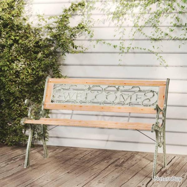 Banc de jardin 122 cm Bois de sapin massif