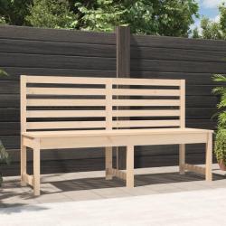 Banc de jardin 157,5 cm bois massif de pin alsavelo