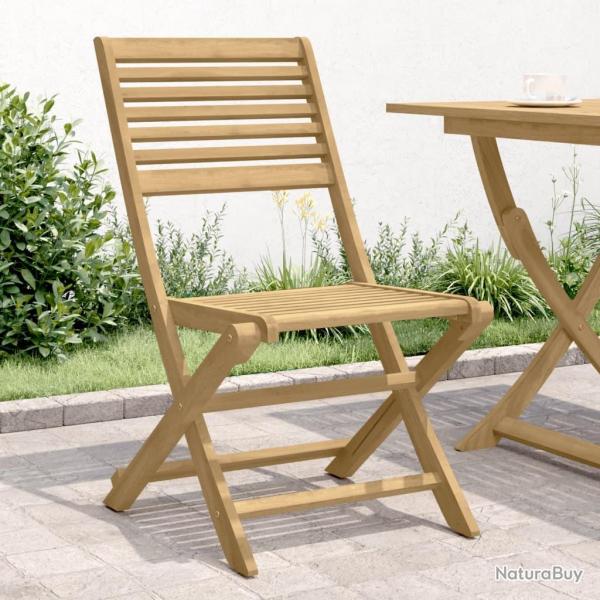 Chaises pliables de jardin lot de 4 bois massif d'acacia alsavelo