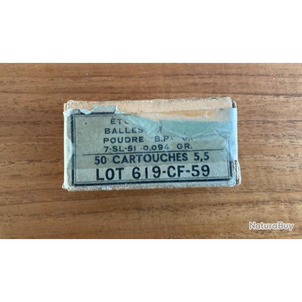 Bote cartouches 22lr militaires