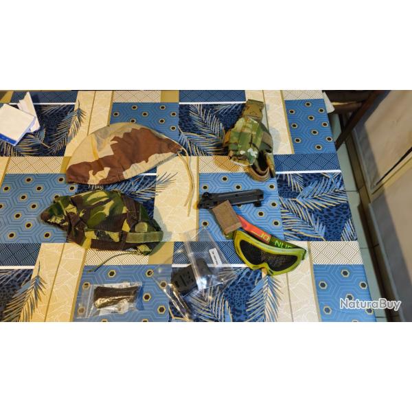 lots accessoire airsoft  diverse