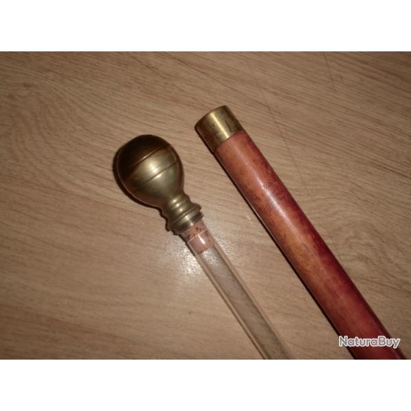 canne contemporaine systheme a fiole