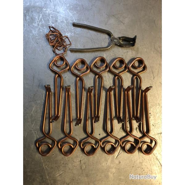 lot de 10 v�ritable pi�ge taupe putange fran�ais + cl� tendeur