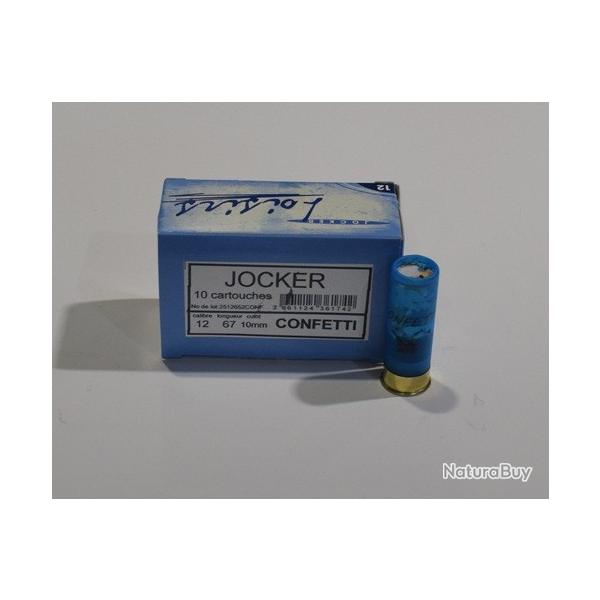 boite de 10 cartouches Joker, cal 12/67 confettis