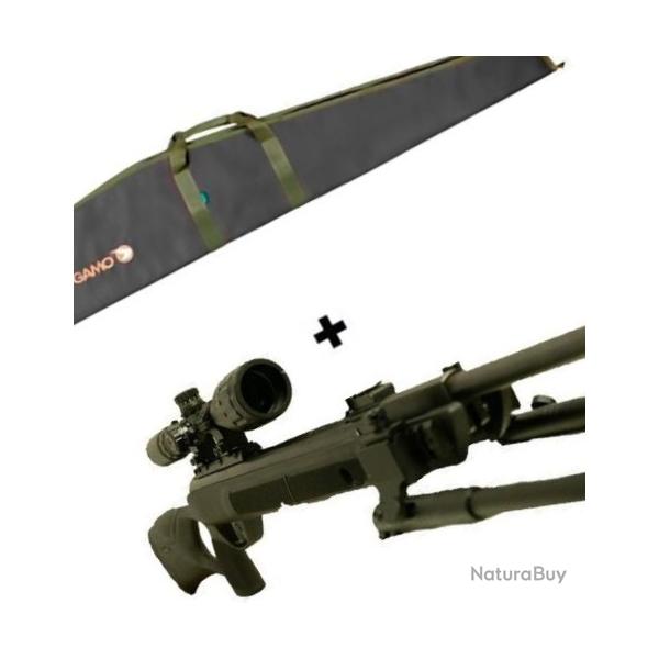 PACK-3B GAMO  G-MAGNUM 1250 + BIPIED Cal.,6.35, 19,9 j+ Piston (45 Jul) + Lunette 4-16X40AO R.MilDot