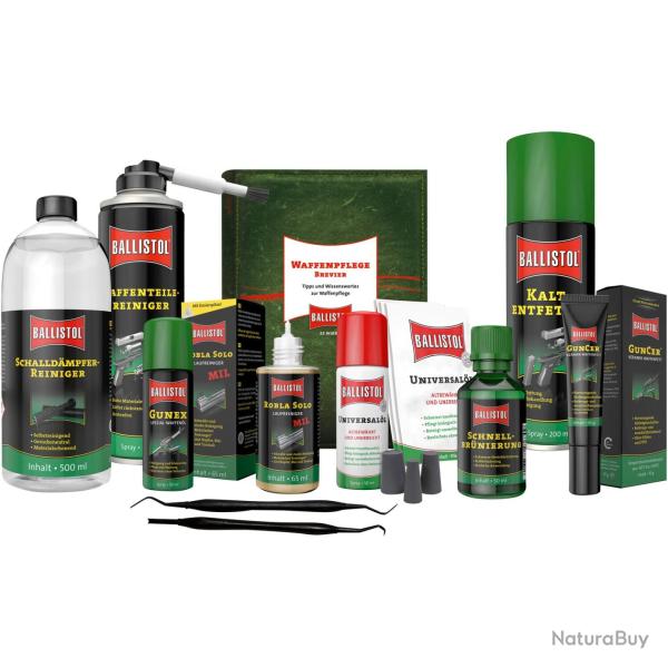 Kit complet de nettoyage d'armes
