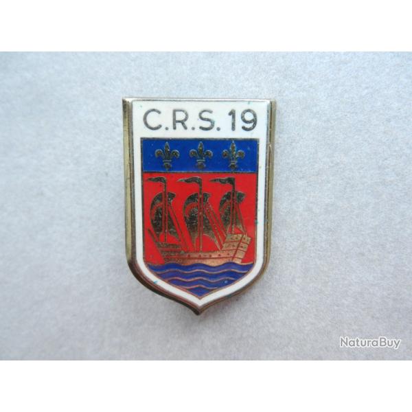 insigne CRS n�19 Police Nationale