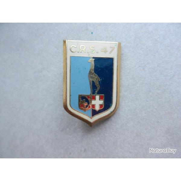 insigne CRS n�47 Police Nationale