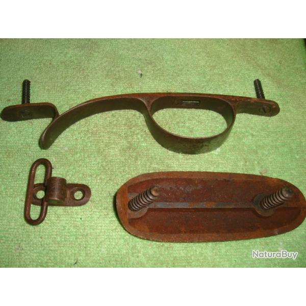PONTET+PLAQUE DE COUCHE+VIS+ANNEAUX GRENADIERE KROPATSCHEK