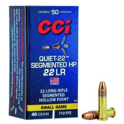 Balles CCI  Quiet-22 Segmented Hollow Point - Cal. 22LR - Boite de 50 - 22LR / Par 1 / 40