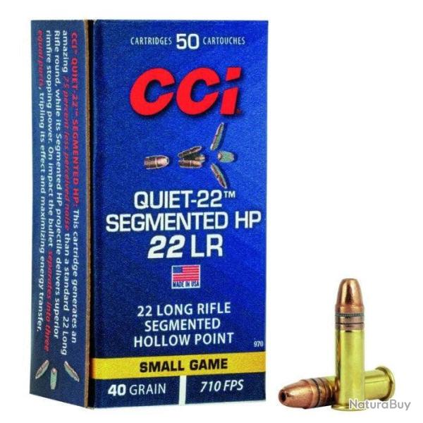 Balles CCI  Quiet-22 Segmented Hollow Point - Cal. 22LR - Boite de 50 - 22LR / Par 1 / 40