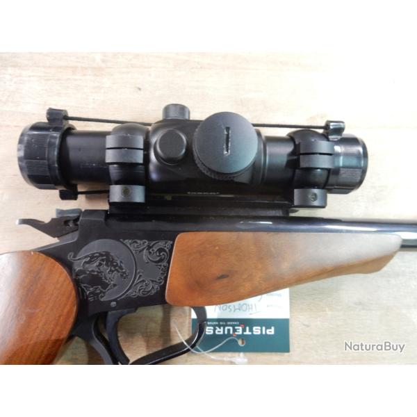 PISTOLET MONOCOUP THOMPSON CONTENDER CAL 22 MAG CANON DE 25 CM OCCASION BON ETAT