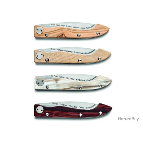 LOT 4 COUTEAUX DOZORME COMPOSTELLE + PRESENTOIR