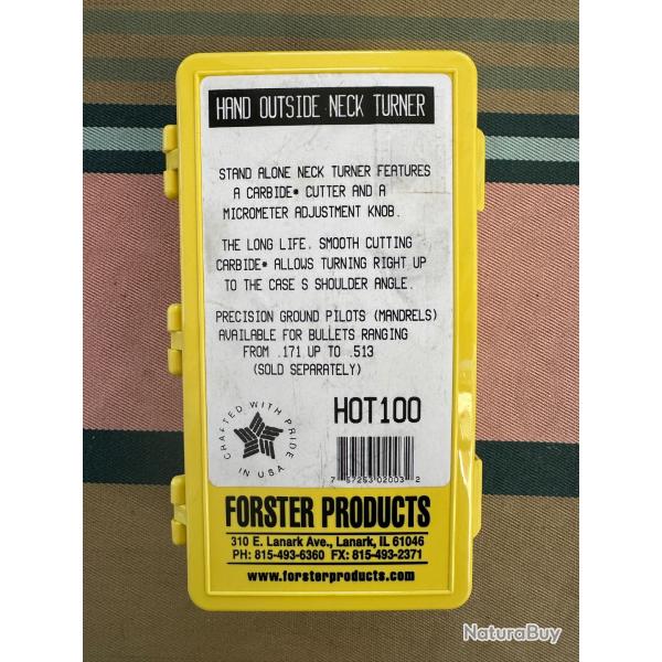 Outil  tourner les collets FORSTER