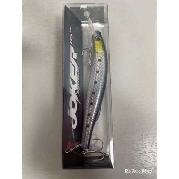 !! NEUF !! LEURRE XORUS JOCKER 115SW COL DARK IWASHI