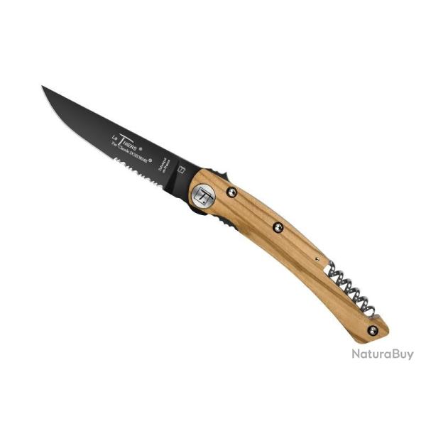 LE THIERS DOZORME DESIGN 2P OLIVIER 12,5CM NOIR INOX