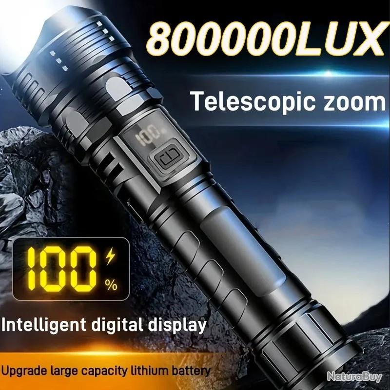 Lampe Torche 3500 Lumens LED Puissante Étanche IPX6 Chargeur USB et Holster 5 Modes Zoom - Lampes (11013114 Lampe Torche 3500 Lumens LED Puissante Étanche IPX6 Chargeur USB et Holster 5 Modes Zoom - Lampes (11013114