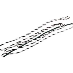 Cordes d'arcs Flex Archery Fast Flight Trad. Flemish Black/White 18 64"