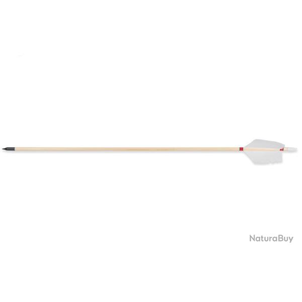 Lot de 6 fl�ches Buck Trail en �pic�a avec plumes Flu- Flu de 4 pouces 30" / 4" 65 lbs 11994