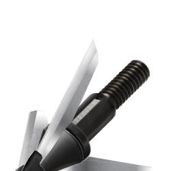 Lot de 3 pointes de chasse &agrave; lame fixe QAD Exodus 85 gr Swept blade