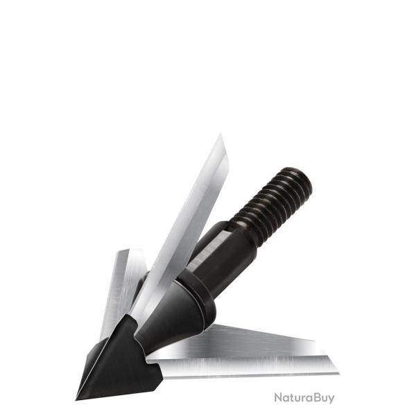 Lot de 3 pointes de chasse � lame fixe QAD Exodus 85 gr Swept blade