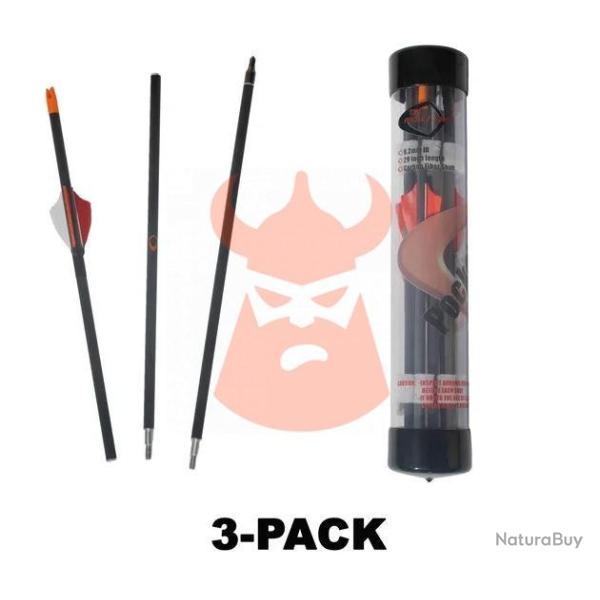 Lot de 3 Fl�ches pour lance-pierres Pocket Shot