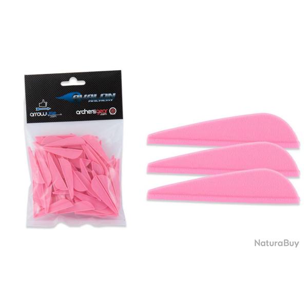 Lot de 100 plumes Avalon pour fl�che Hybrid Rose