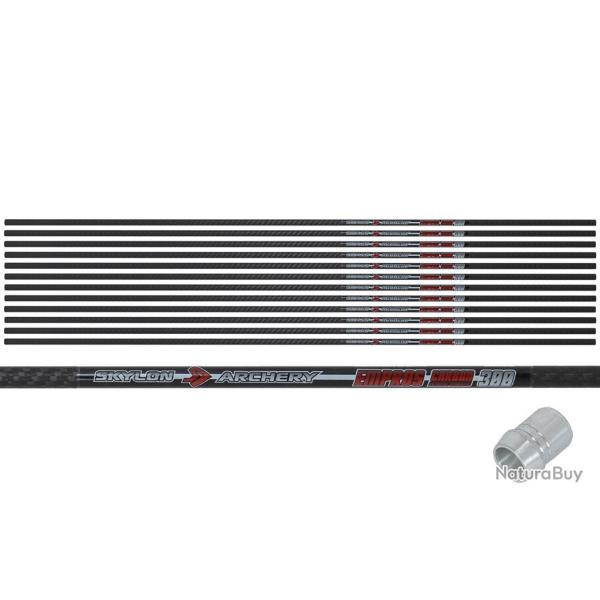 Lot de 12 tubes Skylon Empros 23 ID8.0 en carbone 3K 33" 500
