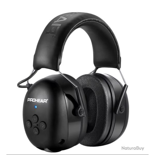 Casque de Protection Auditive �lectronique ZOHAN 5.0 Bluetooth R�duction du Bruit Noir