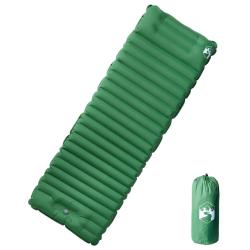 Matelas de camping autogonflant avec oreiller 1 personne vert alsavelo