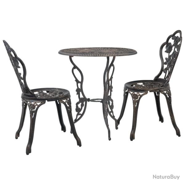 Salon de bistro 3 pcs Aluminium coul�