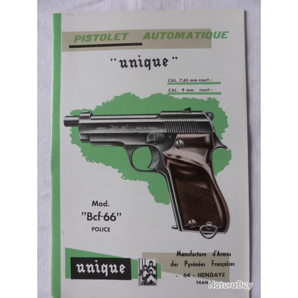Ancien d�pliant mod�le police unique "Bcf-66"