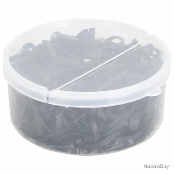 Bandes tress�es pour chevaux 500 pcs silicone noir alsavelo