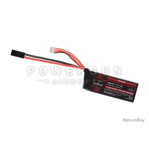 Batterie Lipo 11.1V Graphene 1500mAh 65C Nimrod