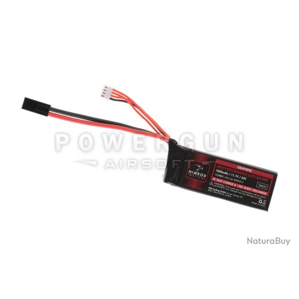 Batterie Lipo 11.1V Graphene 1800mAh 65C Nimrod