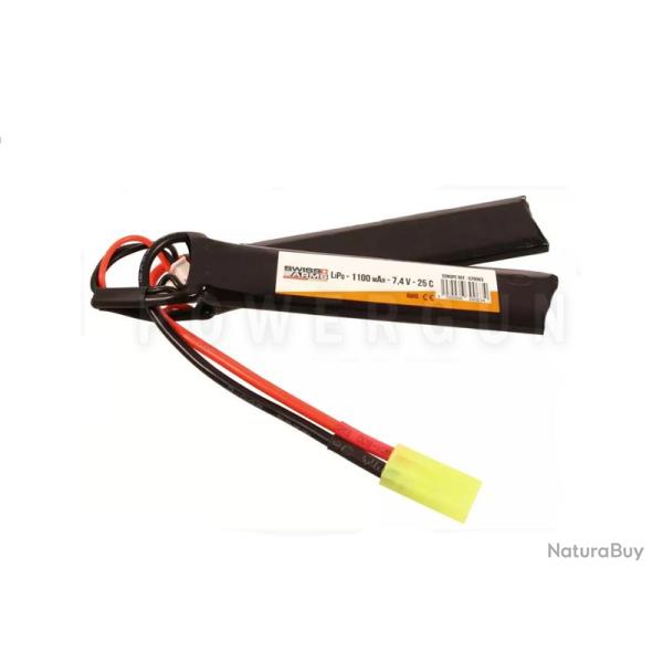 Batterie Lipo Double Stick 7.4v 1100mHa